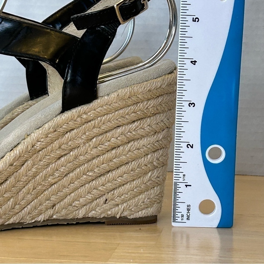 Michael Kors Wedge Patent Leather Espadrilles/Size 7.5M - Picture 9 of 11